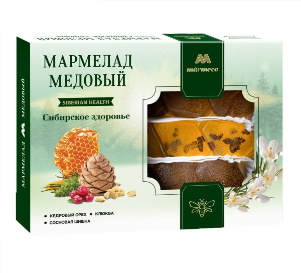 №2 Мармелад медовый "Сибирское здоровье" без сахара 200г  в Рыбинске